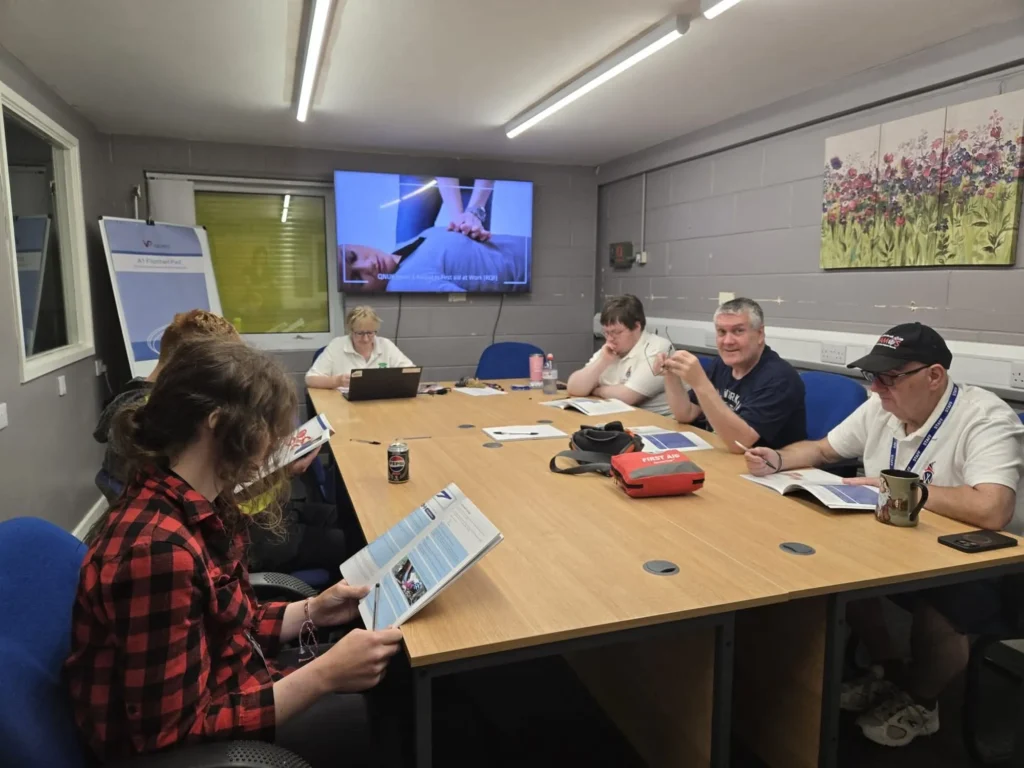 First aid at work training given by Elizabeth at Whamos Training and Development CIC